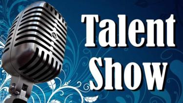 talent show sign with microphone