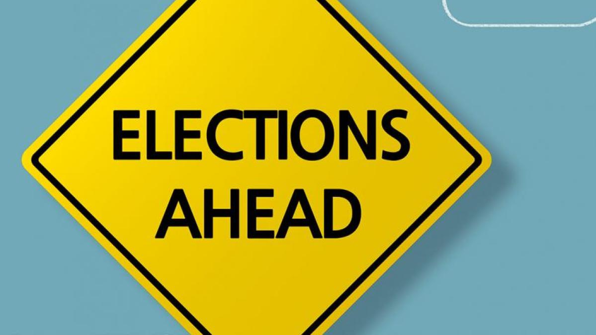 Elections ahead sign