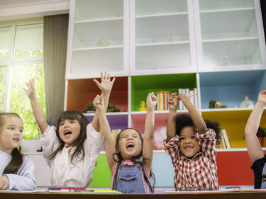 group of young students