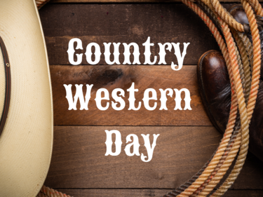 a cowboy hat and rope for country western day