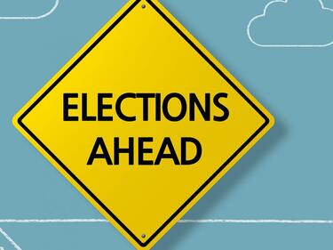Elections ahead sign
