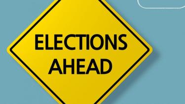 Elections ahead sign
