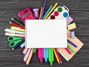 assorted school supplies