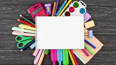 assorted school supplies