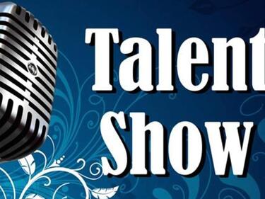 talent show sign with microphone