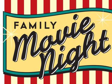 family movie night sign