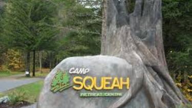 camp squeah sign