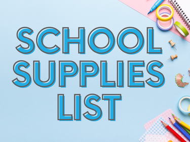 school supplies list