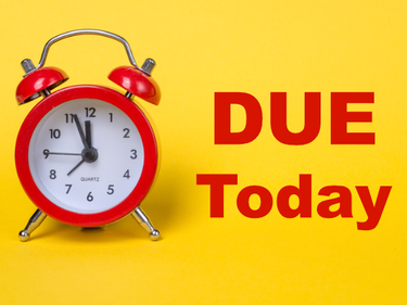 Due Today Notice